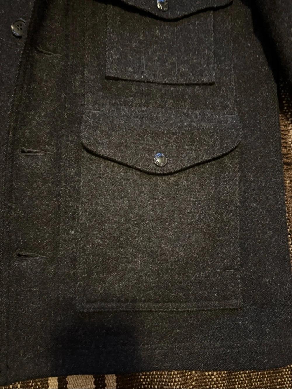Filson Charcoal Wool Field Jacket